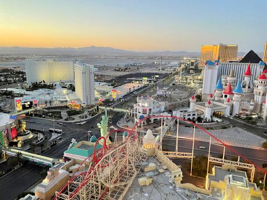 "Desert sky after sundown, the perfect backdrop for that famous neon glow" - Frank Lamphere 