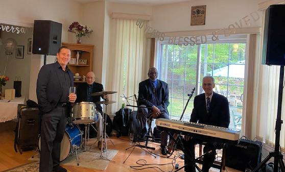 September 2022 Danbury Connecticut (L-R) Frank Lamphere vocalist, Steve Little drums, Paul Ramsey bass and Les Kurtz keyboard